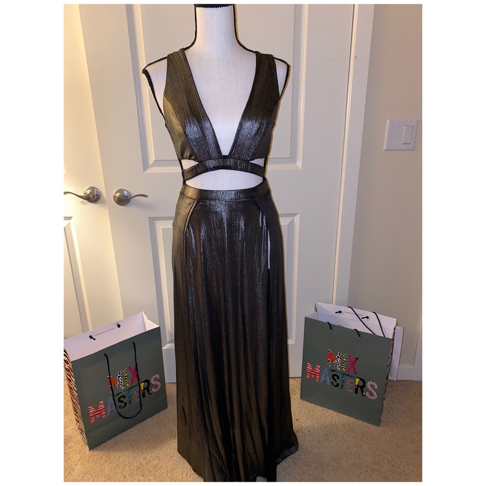 Chrome maxi dress